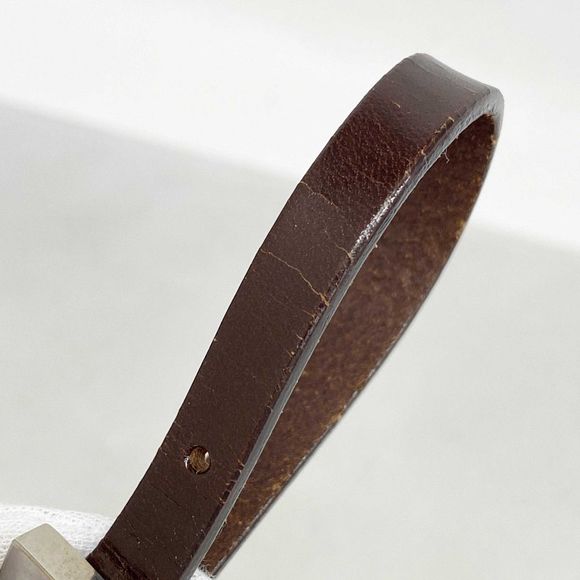 Fendi Handbag Zucca Nylon Canvas Brown Silver Hardware Pre-owned Women's - Picture 9 of 10